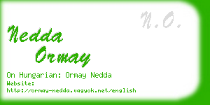 nedda ormay business card
